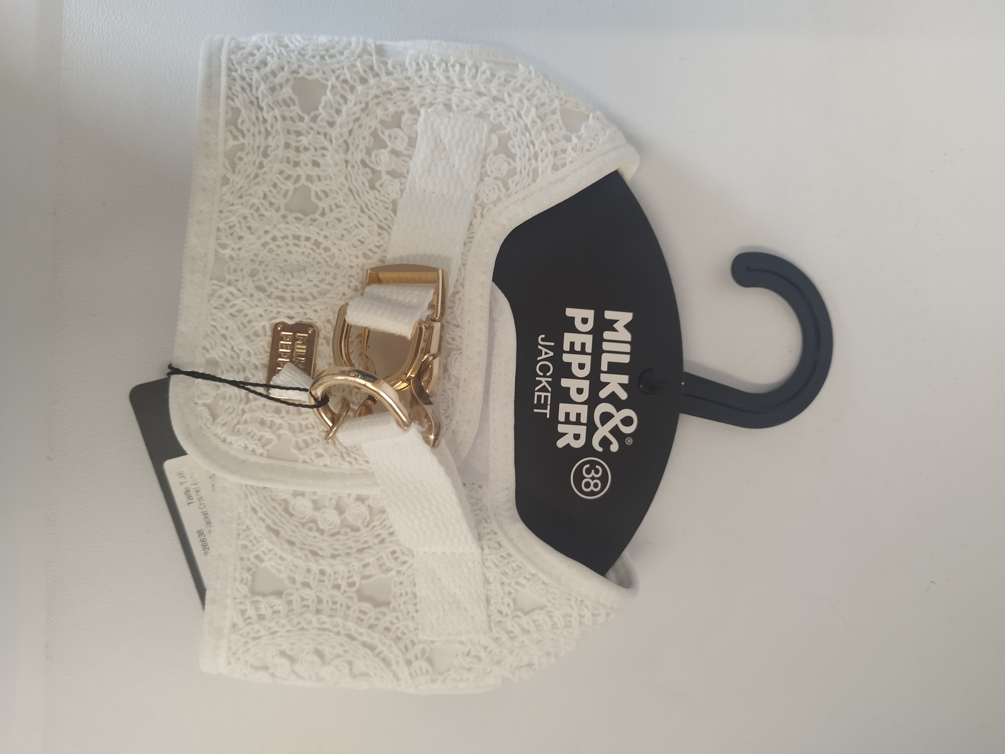 ATHENA Harnais Jacket Crochet Ecru T38