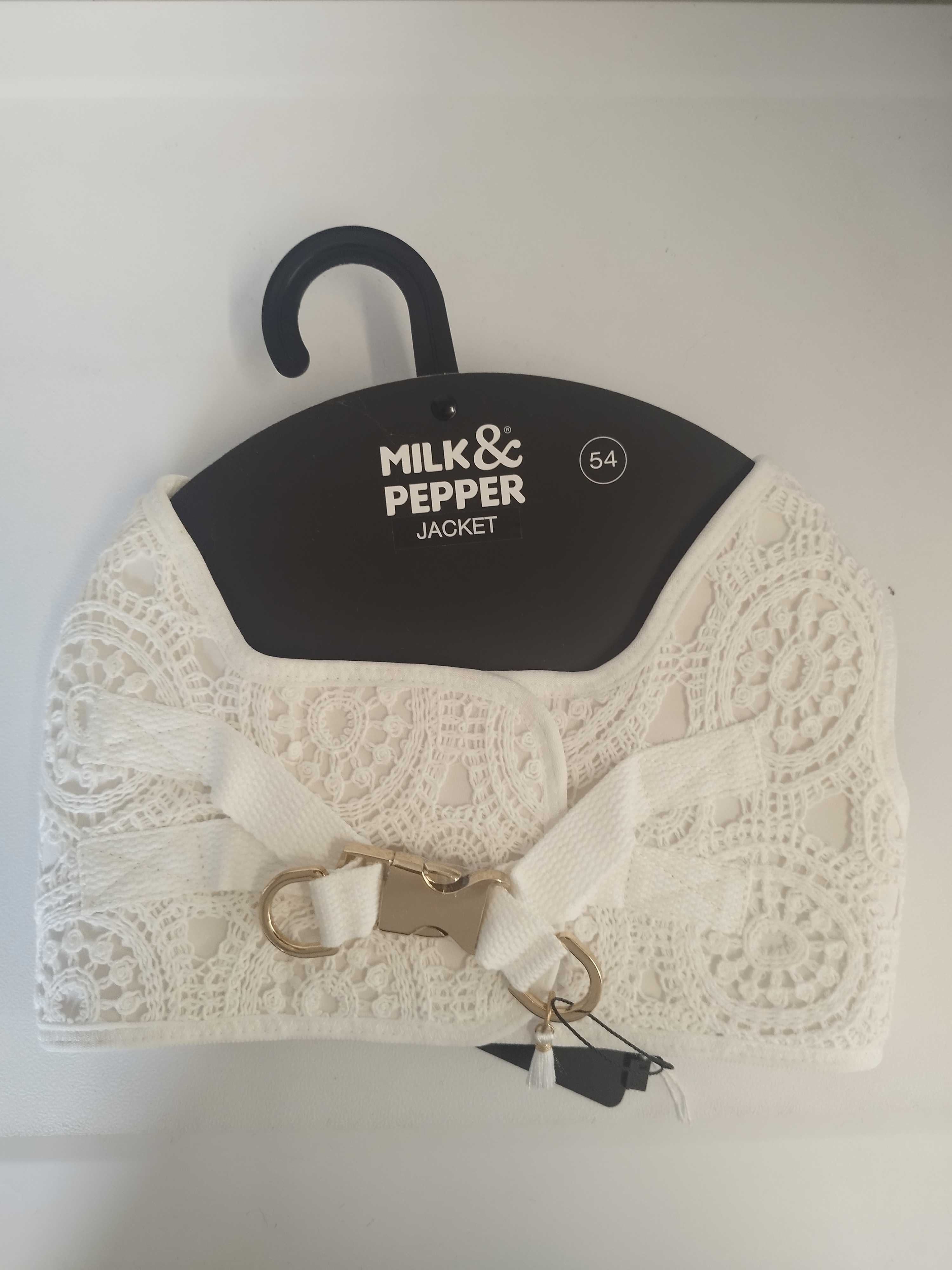 ATHENA Harnais Jacket Crochet Ecru T54
