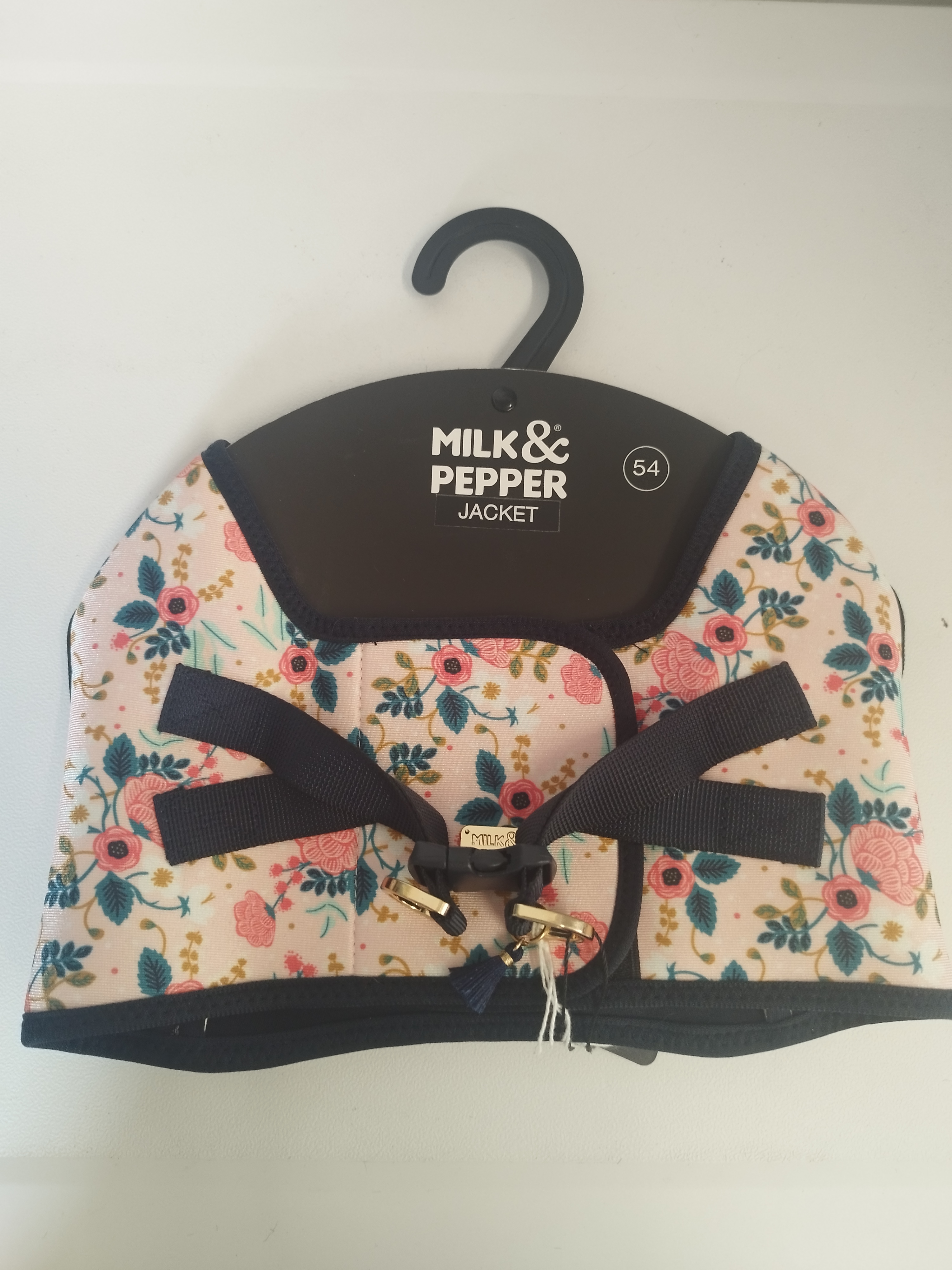 CAPUCINE Harnais Jacket Fleuri Fond Rose T54