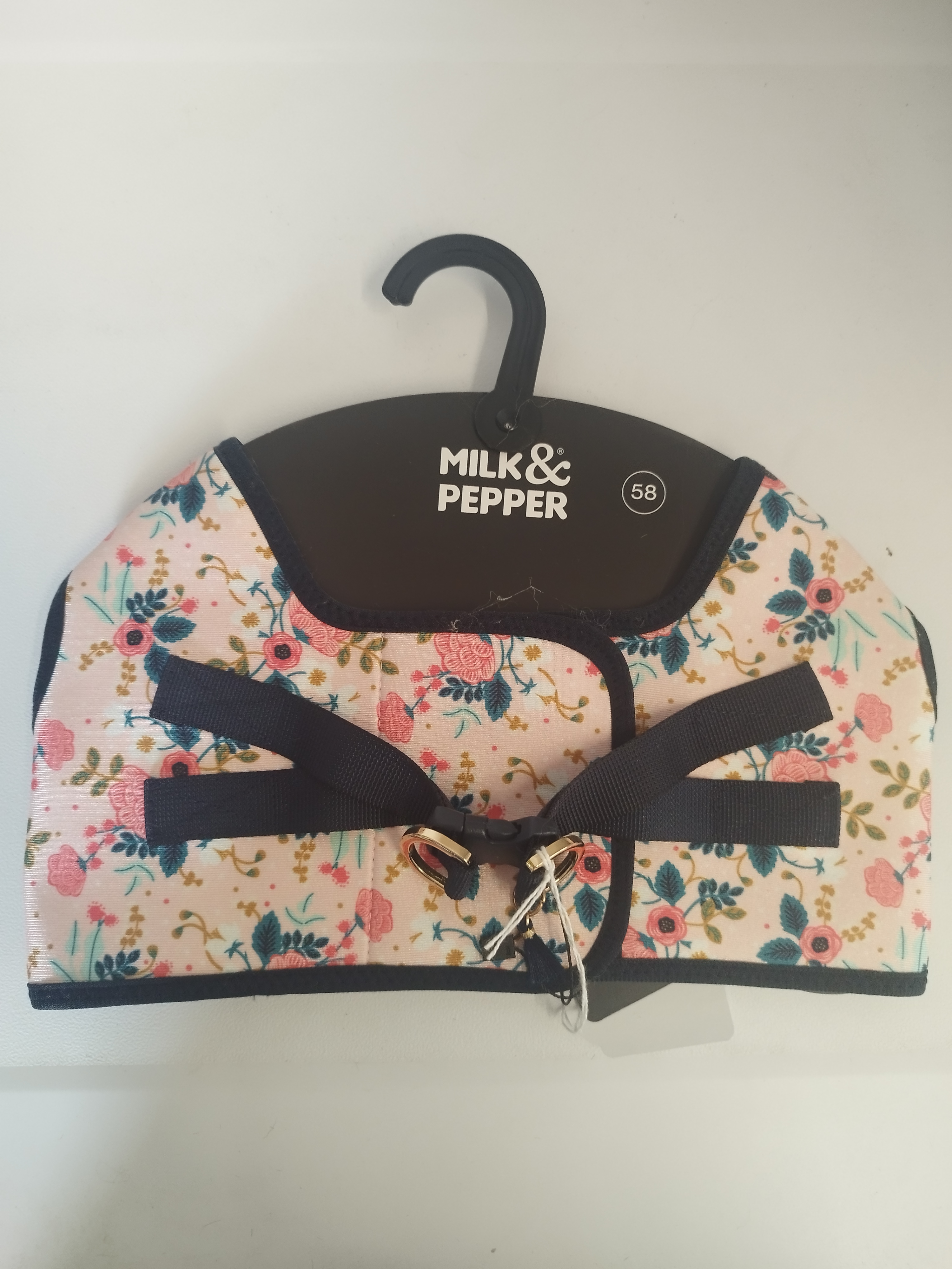 CAPUCINE Harnais Jacket Fleuri Fond Rose T58
